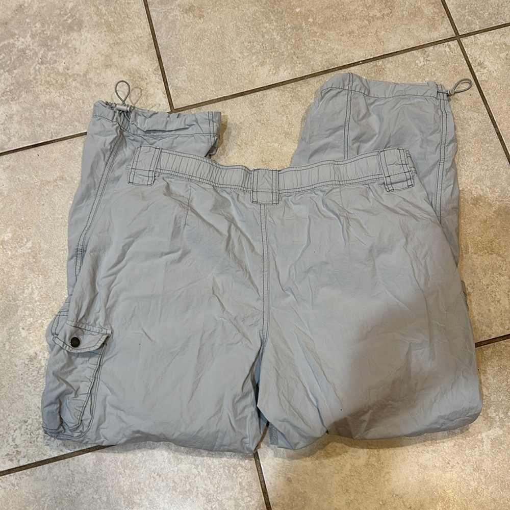Garage Sawyer Light Gray Parachute Cargo Pants L Baggy - Picture 9 of 9